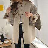 New loose and lazy style woolen jacket trend